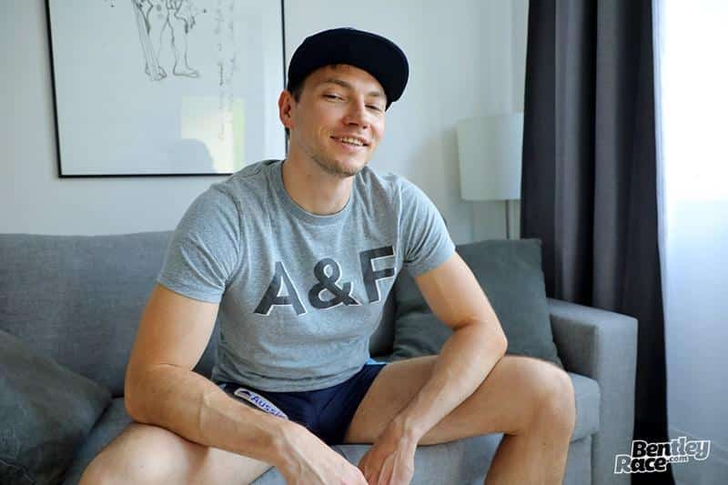In just white Adidas socks Erik Brieger wanks thick pierced uncut dick spraying jizz all over himself 15 gay porn pics - In just his white Adidas socks Erik Brieger wanks his thick pierced uncut dick spraying jizz all over himself