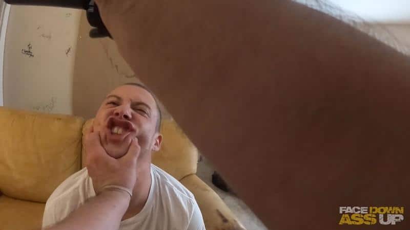 Tattooed rough dude sucking dicks at our cumdump house 3 gay porn pics - Tattooed rough dude sucking dicks at our cumdump house